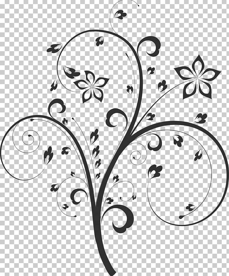 Floral Design Flower Black And White Monochrome Painting Drawing PNG, Clipart, Area, Artwork, Body Jewelry, Branch, Leaf Free PNG Download