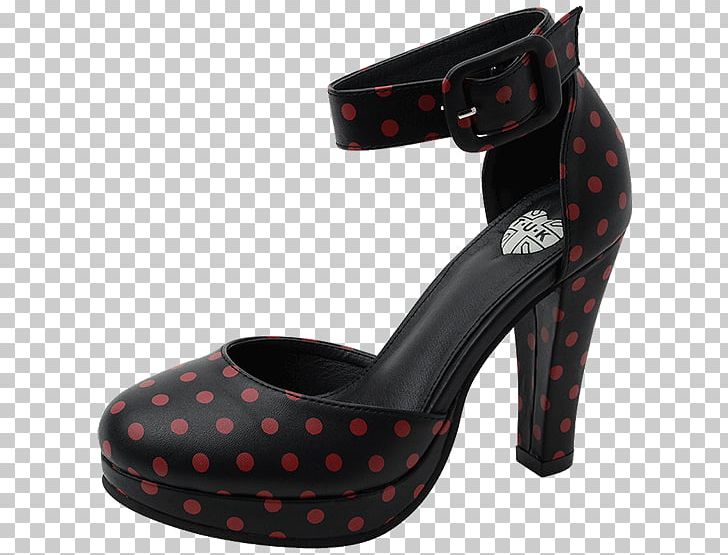 T.U.K. Original Footwear A9025L Black & Red Polka Dot Starlet Heels High-heeled Shoe Sandal PNG, Clipart, Basic Pump, Black, Court Shoe, Espadrille, Fashion Free PNG Download