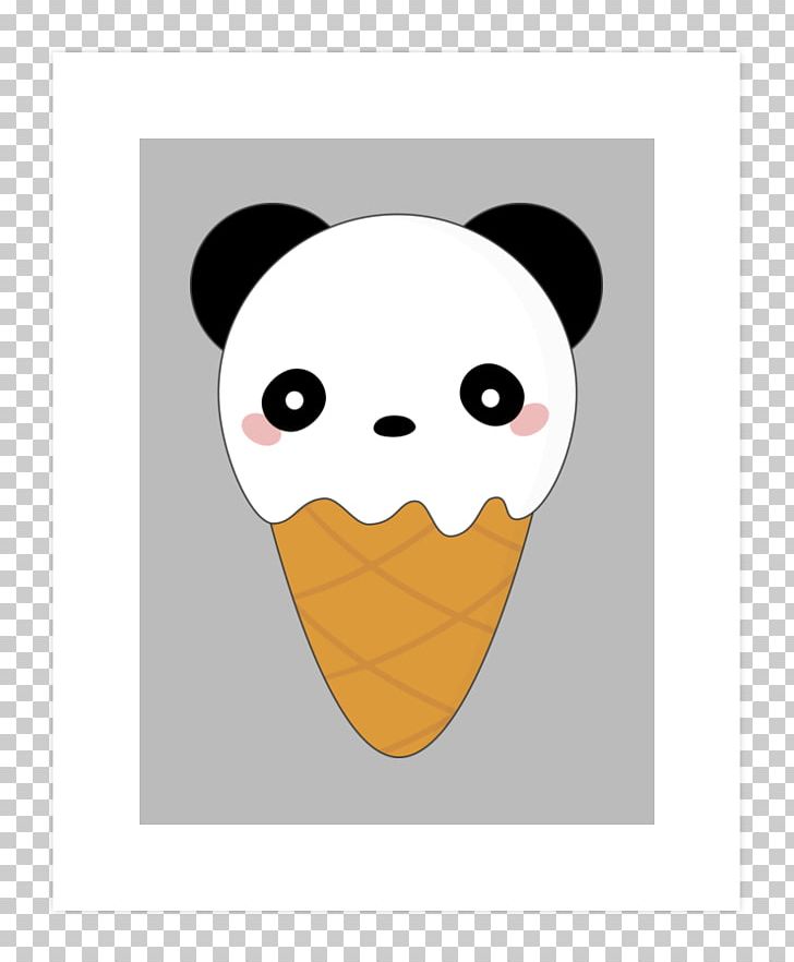 Ice Cream Cones Giant Panda Kavaii Dessert PNG, Clipart, Carnivoran, Cartoon, Chibi, Cone, Cuteness Free PNG Download