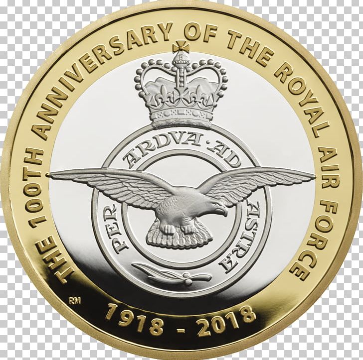 Royal Mint Supermarine Spitfire Royal Air Force Coin Two Pounds PNG, Clipart, Brand, Coin, Commemorative Coin, Emblem, Gold Coin Free PNG Download