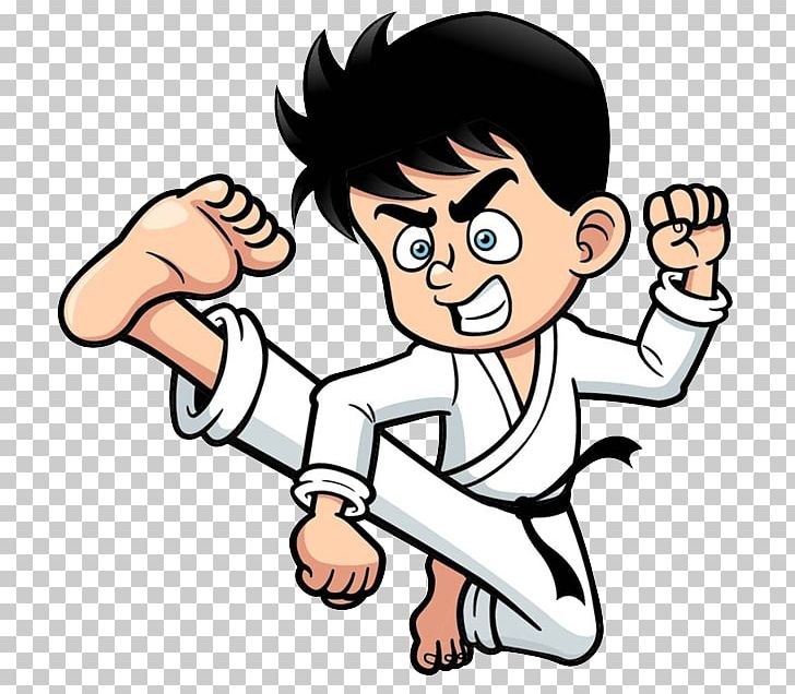karate kick clipart