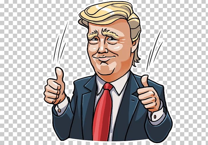 Telegram United States Donald Trump Sticker Illustrator PNG, Clipart, Android, Cartoon, Donald Trump, Emoji, Facial Hair Free PNG Download
