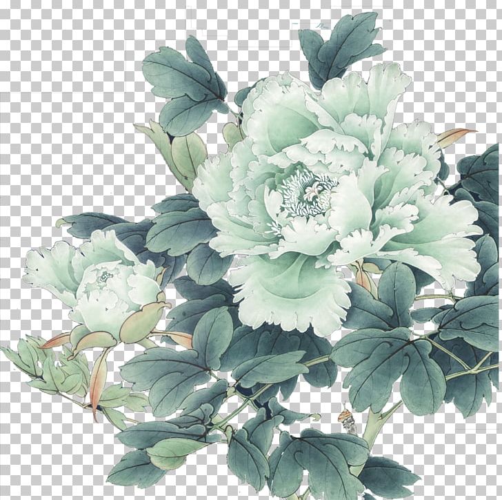 Moutan Peony Floral Design Flower PNG, Clipart, Adobe Illustrator, Artificial Flower, Blue, Chinese, Chinese Style Free PNG Download