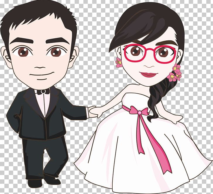 Marriage Wedding Cartoon PNG, Clipart, Black Hair, Boy, Bride, Brides, Cartoon Free PNG Download