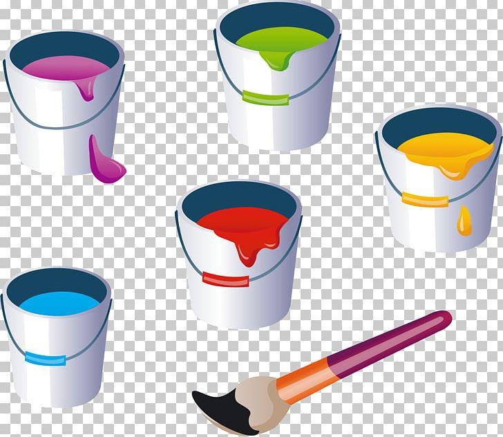 Painting Brush PNG, Clipart, Brush, Bucket, Clip Art, Drawing