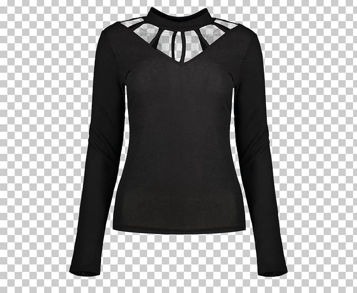 Sleeve T-shirt Collar Crop Top PNG, Clipart, Black, Blouse, Choker, Clothing, Collar Free PNG Download