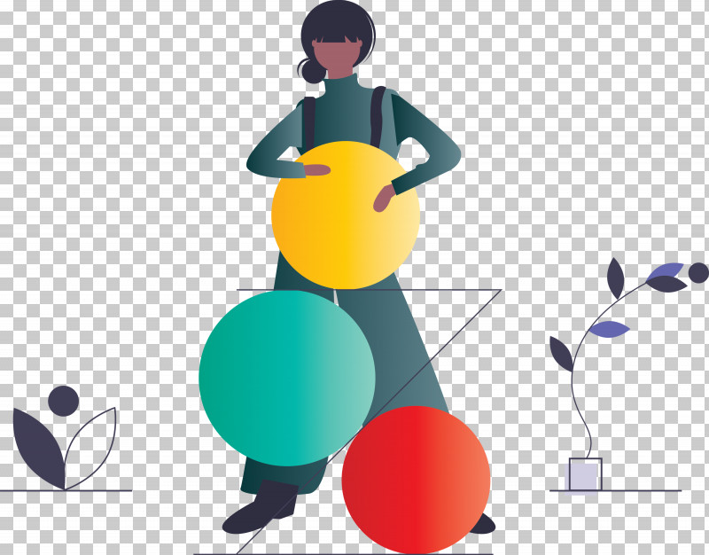 Cartoon Swiss Ball PNG, Clipart, Cartoon, Girl, Modern Art, Swiss Ball Free PNG Download