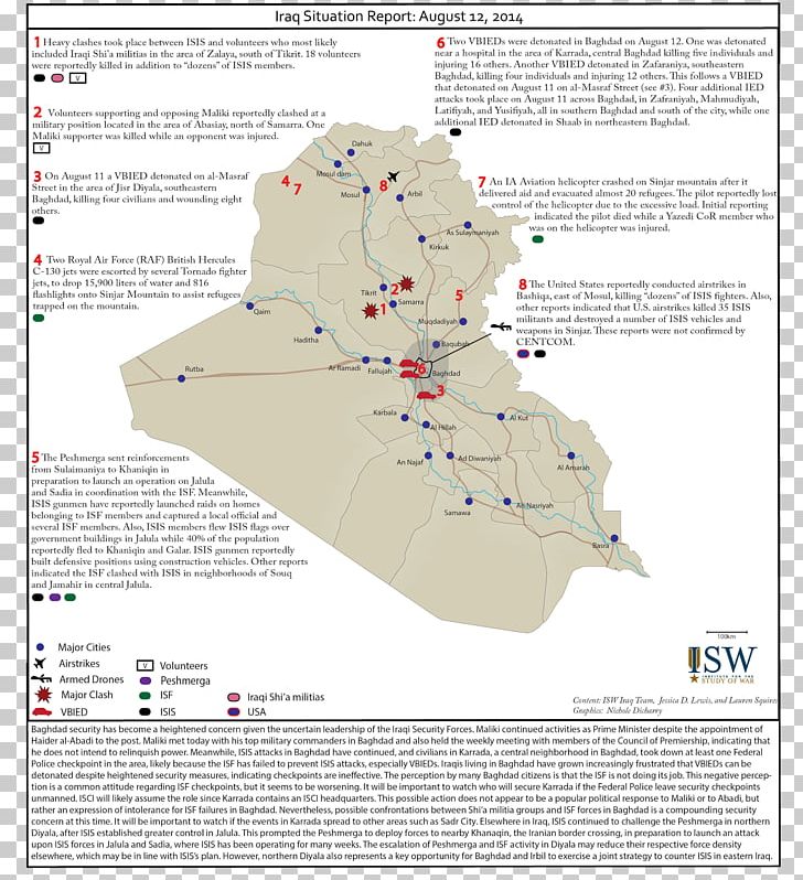 Iraq War Mind Map Institute For The Study Of War Mosul PNG, Clipart, August, Geographic Information System, Institute For The Study Of War, Iraq, Iraq War Free PNG Download