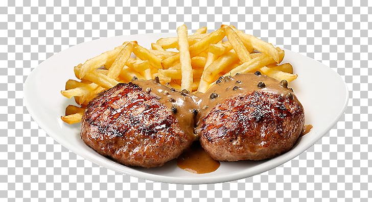 French Fries Steak Frites Full Breakfast Meatball Salisbury Steak PNG, Clipart,  Free PNG Download