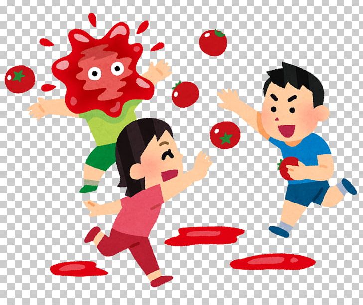 La Tomatina Child Play Ibaraido Sunlight Through Forest Festival PNG, Clipart, Art, Artwork, Balloon, Boy, Cartoon Free PNG Download