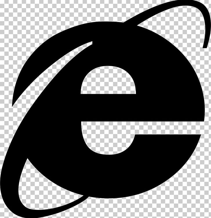 Internet Explorer Computer Icons Web Browser Microsoft PNG, Clipart, Area, Artwork, Black And White, Circle, Computer Icons Free PNG Download
