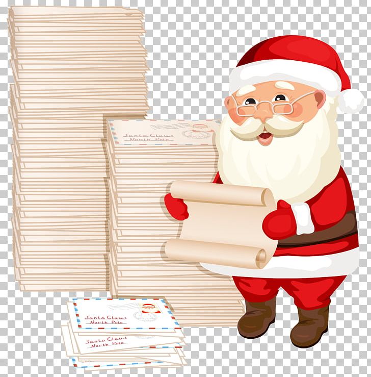 Santa Claus Gift Reading Illustration PNG, Clipart, Animation, Christmas, Christmas Clipart, Clipart, Drawing Free PNG Download