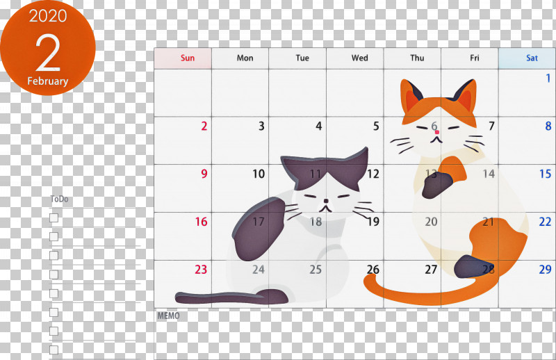 February 2020 Calendar February 2020 Printable Calendar 2020 Calendar PNG, Clipart, 2020 Calendar, Cat, February 2020 Calendar, February 2020 Printable Calendar, Kitten Free PNG Download
