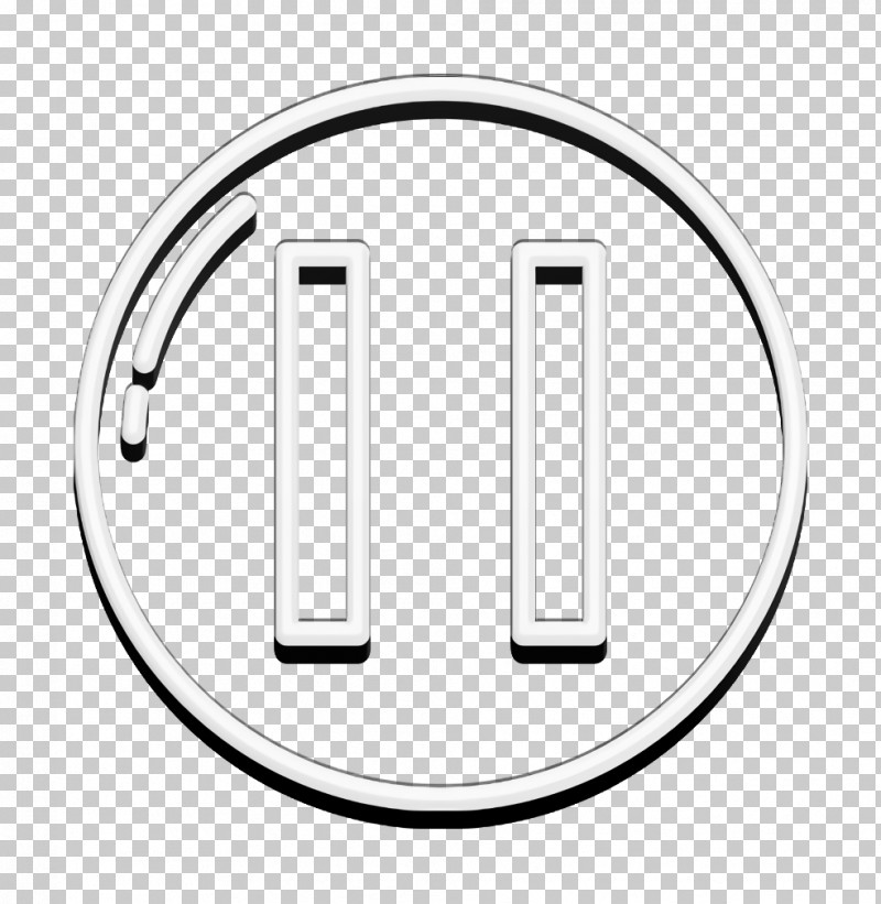 UI Icon Pause Button Icon PNG, Clipart, Circle, Logo, Material Property, Metal, Number Free PNG Download