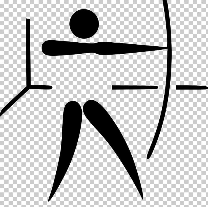 Summer Olympic Games Archery Pictogram Bow And Arrow PNG, Clipart, Angle, Archery, Area, Arrow, Black Free PNG Download