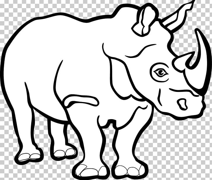 Black Rhinoceros PNG, Clipart, Animal, Animals, Black, Carnivoran, Cartoon Free PNG Download