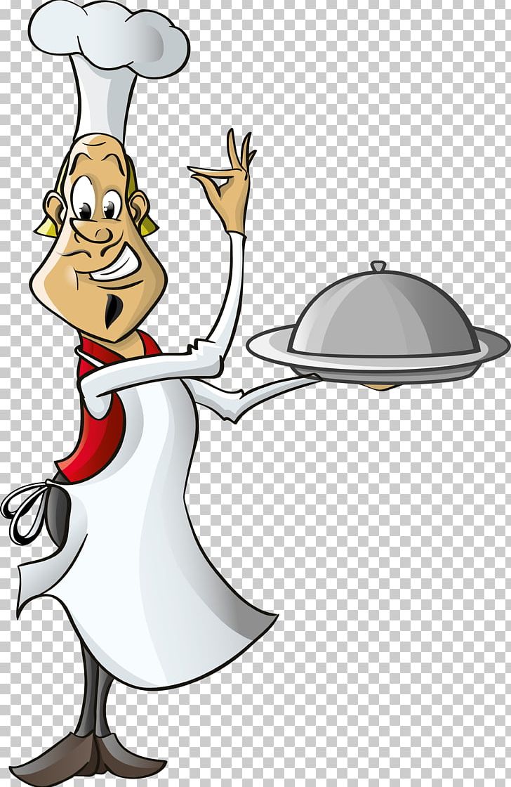Waiter Cartoon Chef PNG, Clipart, Artwork, Beak, Bird, Cartoon, Chef Free PNG Download