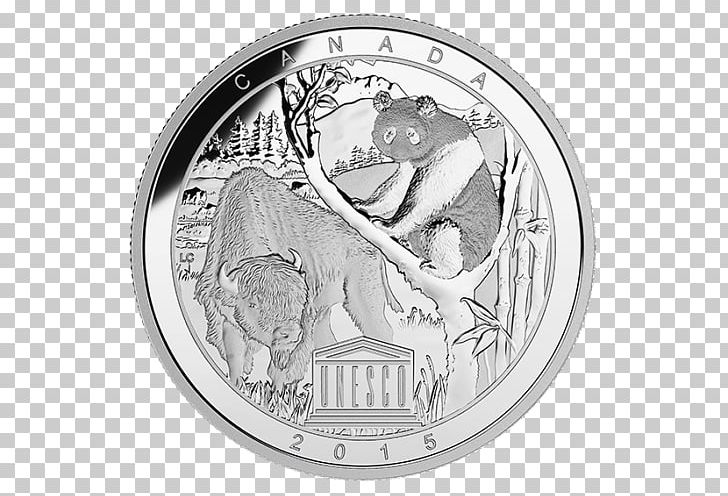 Giant Panda Coin Bifengxia Panda Base Silver Wolong National Nature Reserve PNG, Clipart, Adoption, Bifengxia Panda Base, Black And White, Circle, Coin Free PNG Download