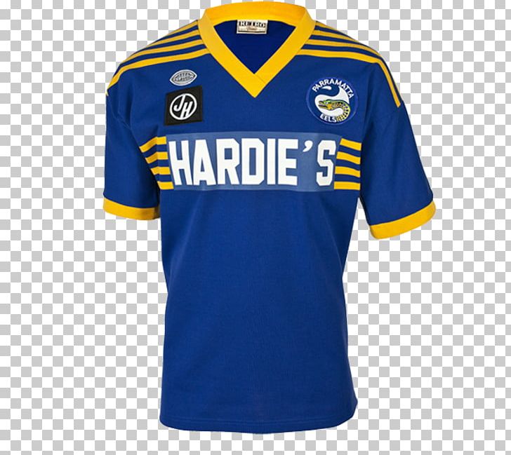 Parramatta Eels T-shirt Sports Fan Jersey Wests Tigers PNG, Clipart, Active Shirt, Blue, Brand, Clothing, Electric Blue Free PNG Download