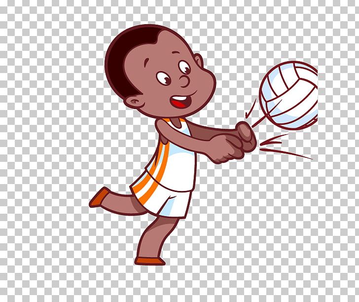 Volleyball Cartoon Child PNG, Clipart, Arm, Beach Volleyball, Boy, Childrens Day, Fictional Character Free PNG Download