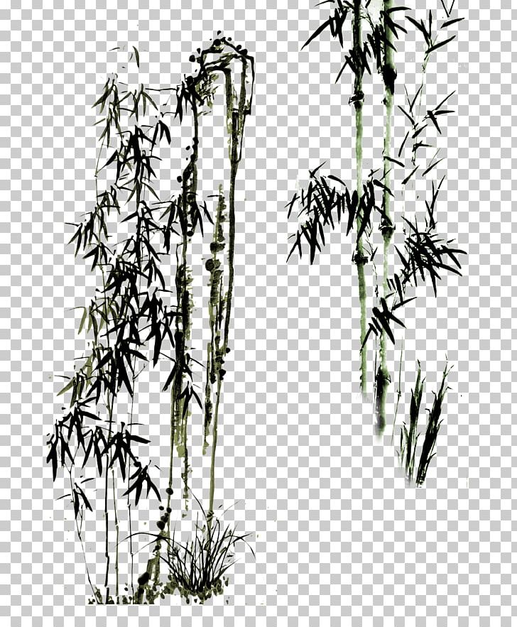 Paper Drawing Bamboo Chinese Painting Eight Eccentrics Of Yangzhou PNG, Clipart, Bamboo Material, Black And White, Branch, Chinese, Chinese Border Free PNG Download