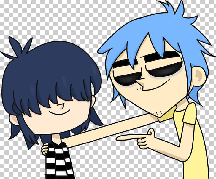 2-D Noodle Gorillaz Art PNG, Clipart, Boy, Cartoon, Child, Computer Wallpaper, Conversation Free PNG Download