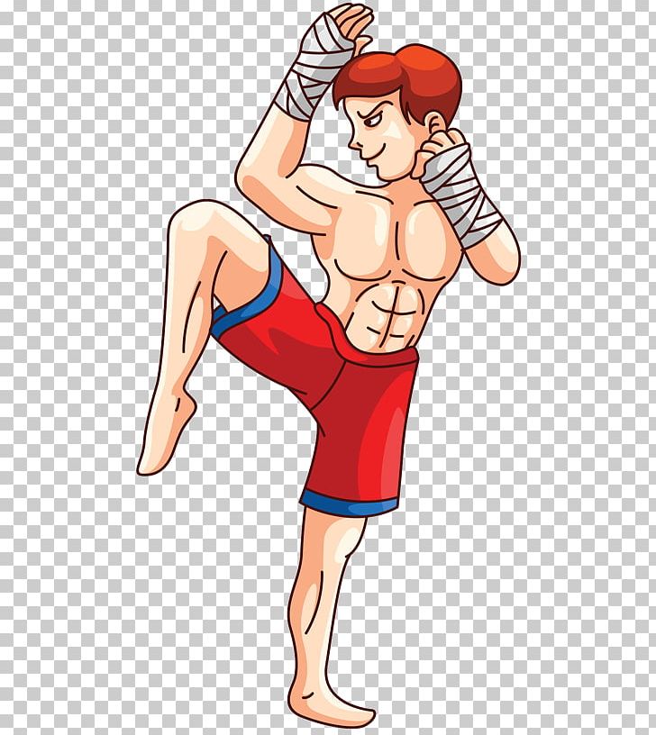Muay Thai Kickboxing Drawing PNG, Clipart, Abdomen, Arm, Boxing, Boxing Glove, Fictional Character Free PNG Download