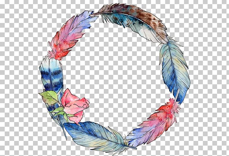 Bird Feather Wing Watercolor Painting Circle PNG, Clipart, Animals, Bird, Bohochic, Boutique, Circle Free PNG Download