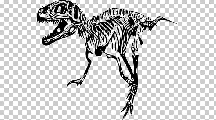 Tyrannosaurus Skeleton T-shirt Fossil Dinosaur PNG, Clipart, Animal Figure, Artwork, Black And White, Bone, Carnivoran Free PNG Download