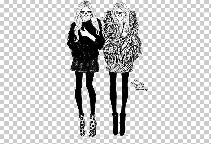Met Gala Mary-Kate And Ashley Olsen Fashion Illustration PNG, Clipart, Clothing, Costume Design, Drawing, Fashion, Fashion Design Free PNG Download