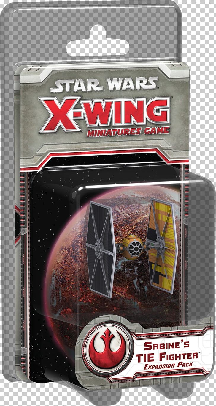 Star Wars: X-Wing Miniatures Game Star Wars: TIE Fighter Star Wars: X-Wing Vs. TIE Fighter Fantasy Flight Games Star Wars X-Wing: Sabine's TIE Fighter X-wing Starfighter PNG, Clipart,  Free PNG Download