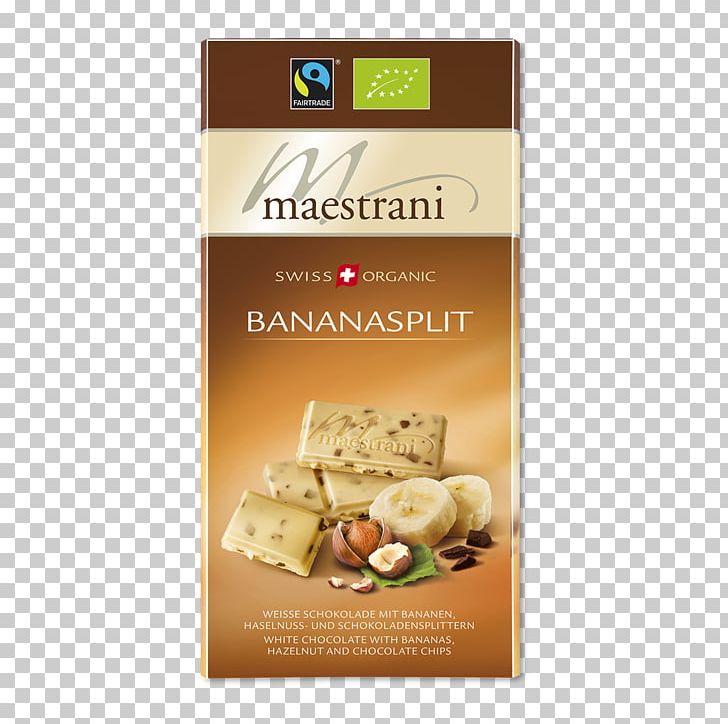 White Chocolate Organic Food Maestrani Banana Split PNG, Clipart, Banana, Banana Split, Caramel, Chocolate, Chocolate Chip Free PNG Download