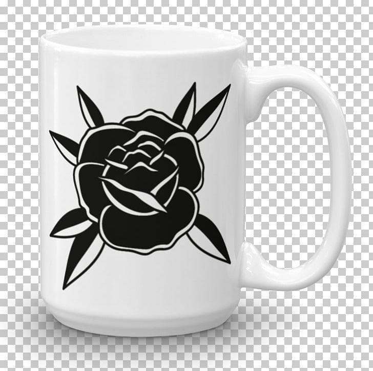 Old School (tattoo) Rose Flash White PNG, Clipart, Animation, Black, Blackandgray, Clothing, Coffee Cup Free PNG Download