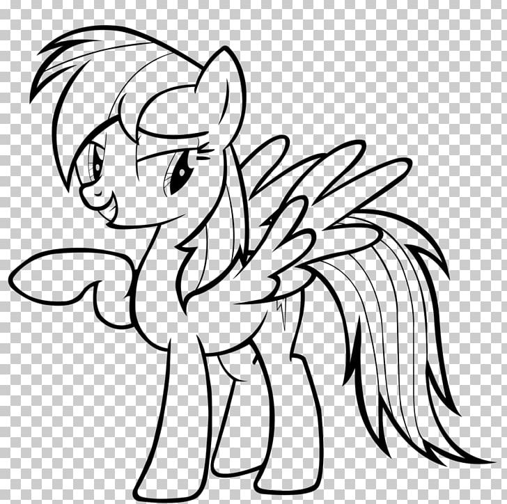 Rainbow Dash Pinkie Pie My Little Pony Coloring Book PNG, Clipart, Artwork, Bla, Black, Blue, Cartoon Free PNG Download