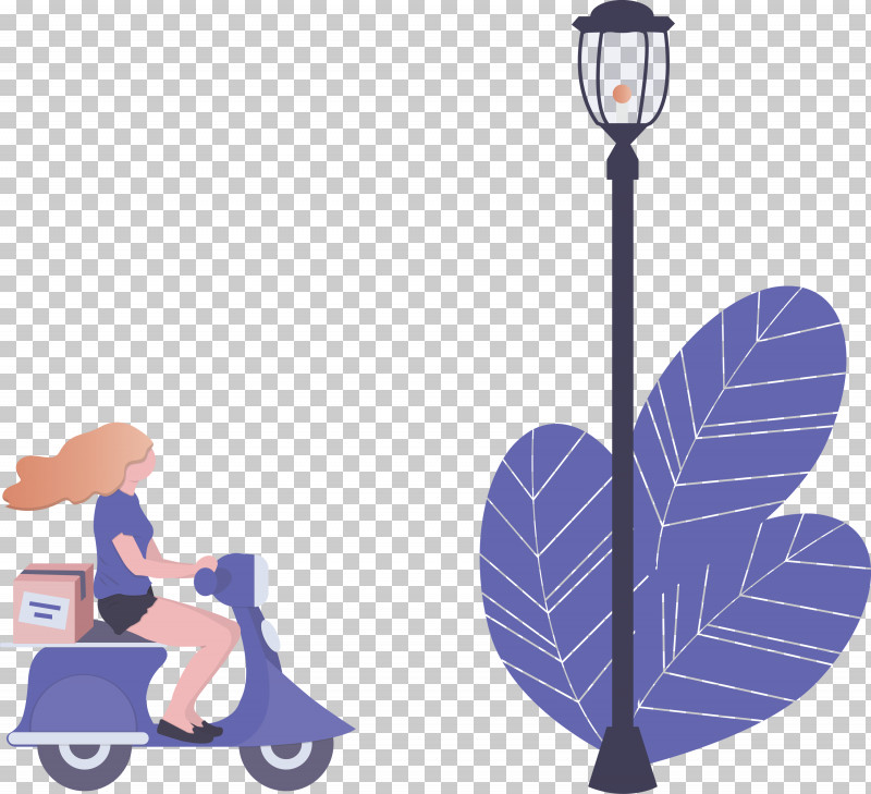 Street Light Motorcycle Delivery PNG, Clipart, Cartoon, Delivery, Girl, Motorcycle, Street Light Free PNG Download