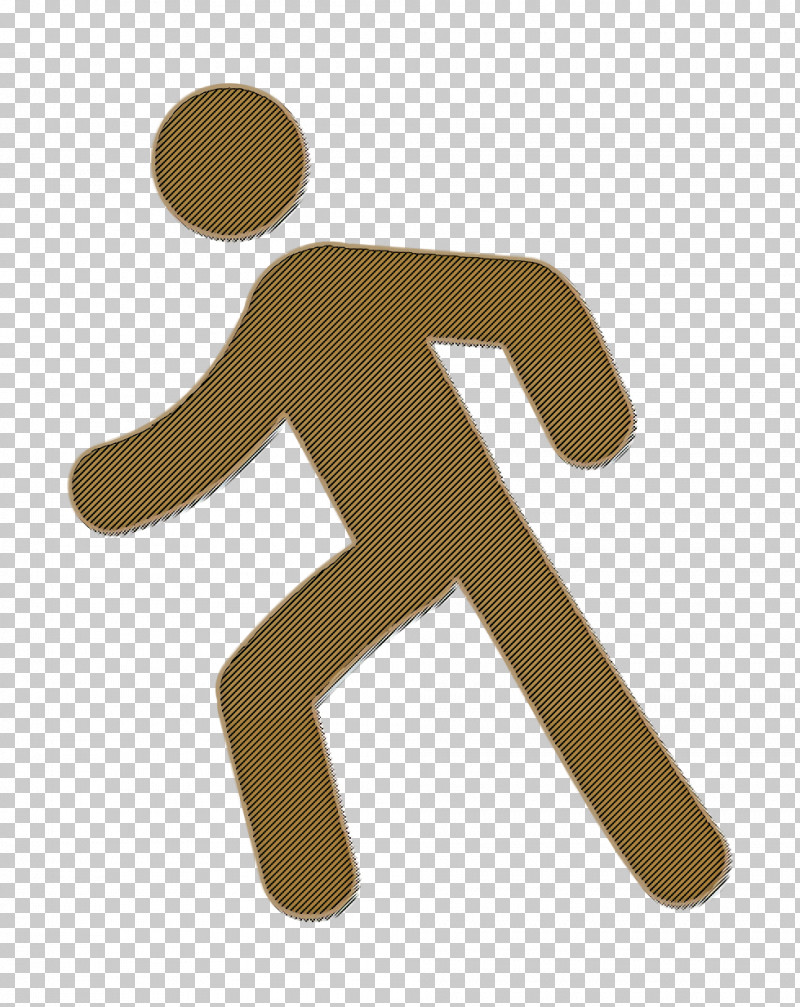 man walking logo