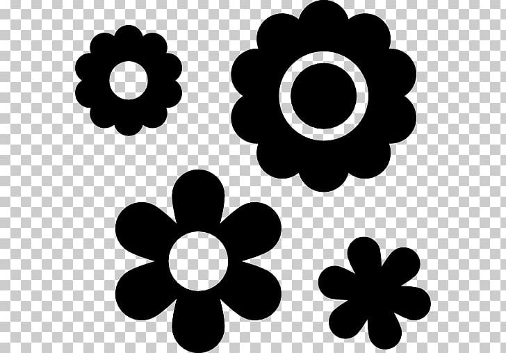 Computer Icons Tokotany Flower PNG, Clipart, Black, Black And White, Circle, Computer Icons, Download Free PNG Download