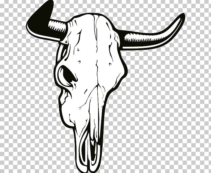 Cattle Drawing Skull PNG, Clipart, Art, Artwork, Black And White, Bone, Bull Free PNG Download