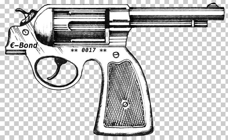 Trigger Revolver Firearm Pistol Handgun PNG, Clipart, Air Gun, Black And White, Clip, Drawing, Firearm Free PNG Download