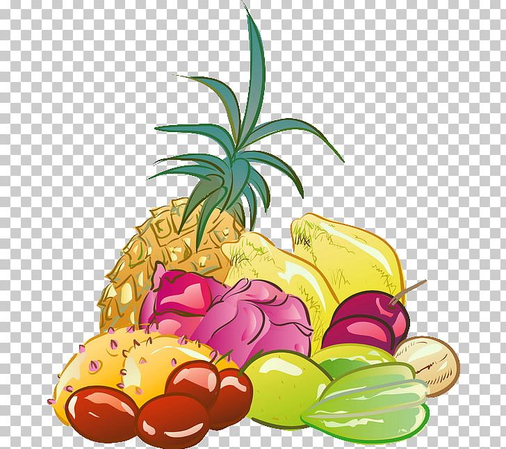 Pineapple Papaya Drawing PNG, Clipart, Ananas, Art, Cuisine, Diet Food, Drawing Free PNG Download