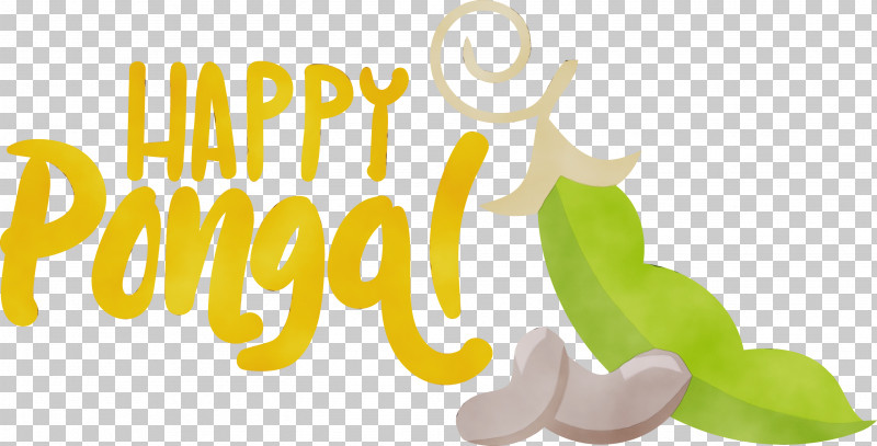Logo Font Yellow Bananas Fruit PNG, Clipart, Banana, Bananas, Fruit, Happy Pongal, Harvest Festival Free PNG Download
