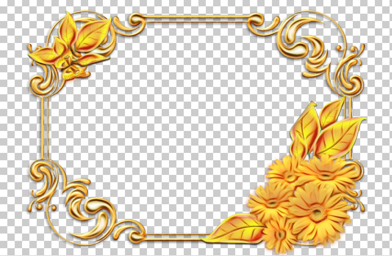 Picture Frame PNG, Clipart, Drawing, Floral Design, Flower, Gold, Green Free PNG Download