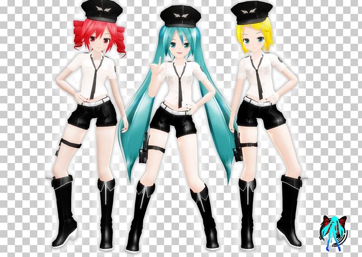 MikuMikuDance Hatsune Miku Police Kagamine Rin/Len Senbonzakura PNG, Clipart, Art, Chibi, Clothing, Costume, Crime Free PNG Download