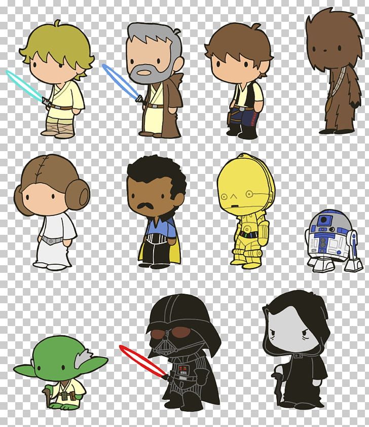 Leia Organa Han Solo Chewbacca Star Wars Boba Fett PNG, Clipart, Anakin Skywalker, Art, Boy, Cartoon, Che Free PNG Download