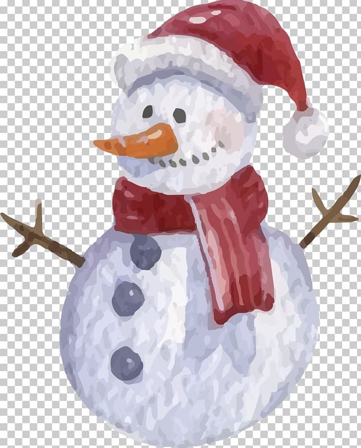 Snowman Watercolor Painting Christmas Illustration PNG, Clipart, Adobe Illustrator, Christmas Ornament, Download, Encapsulated Postscript, Euclidean Vector Free PNG Download