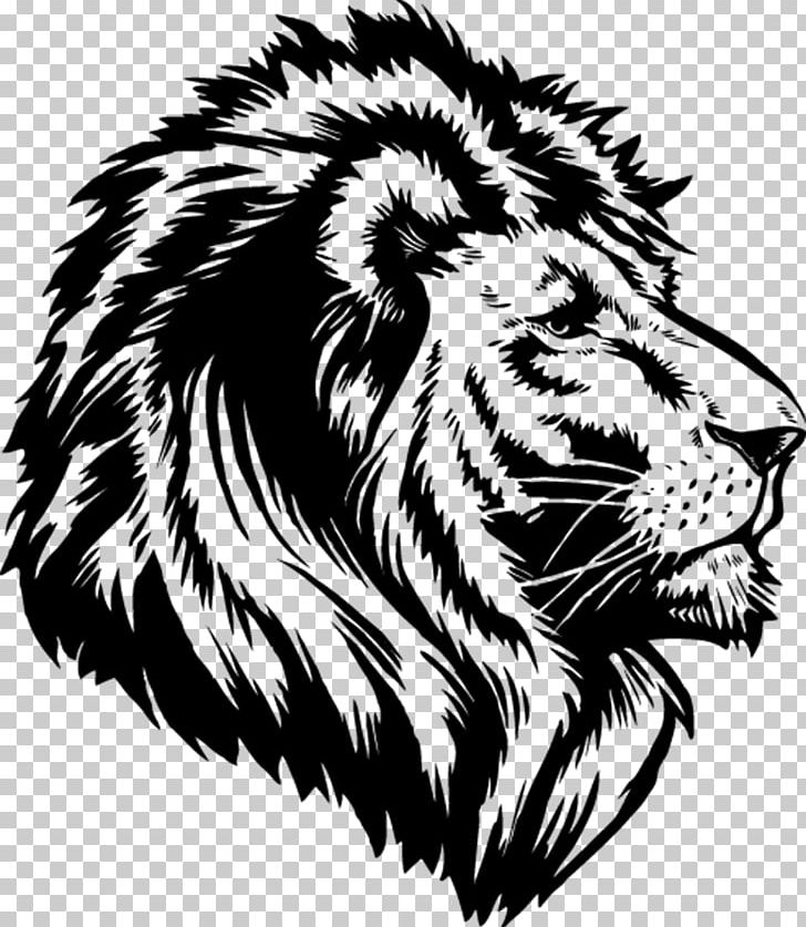 computer system clipart black and white lion