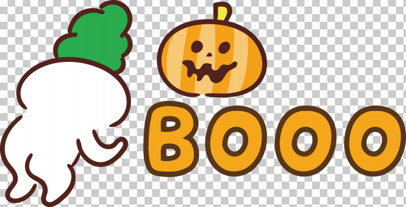 Booo Happy Halloween PNG, Clipart, Booo, Cartoon, Emoticon, Flower, Fruit Free PNG Download
