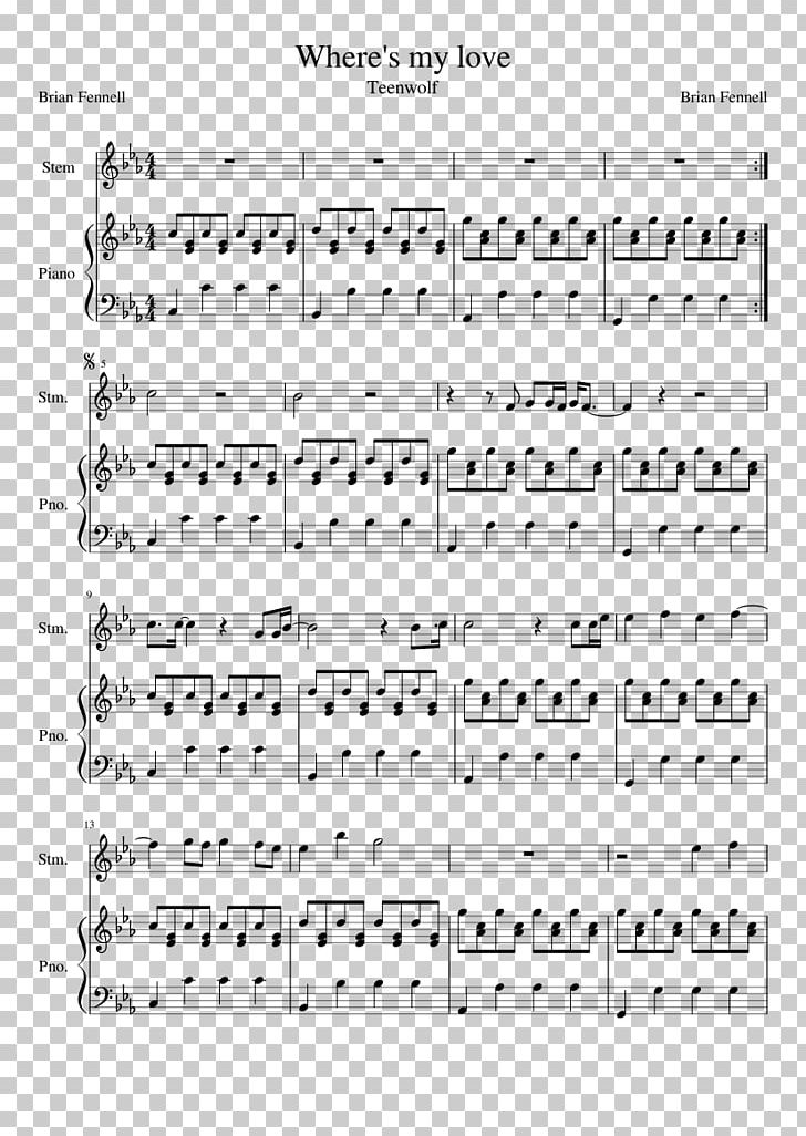 Sheet Music Where's My Love Piano Choir PNG, Clipart,  Free PNG Download