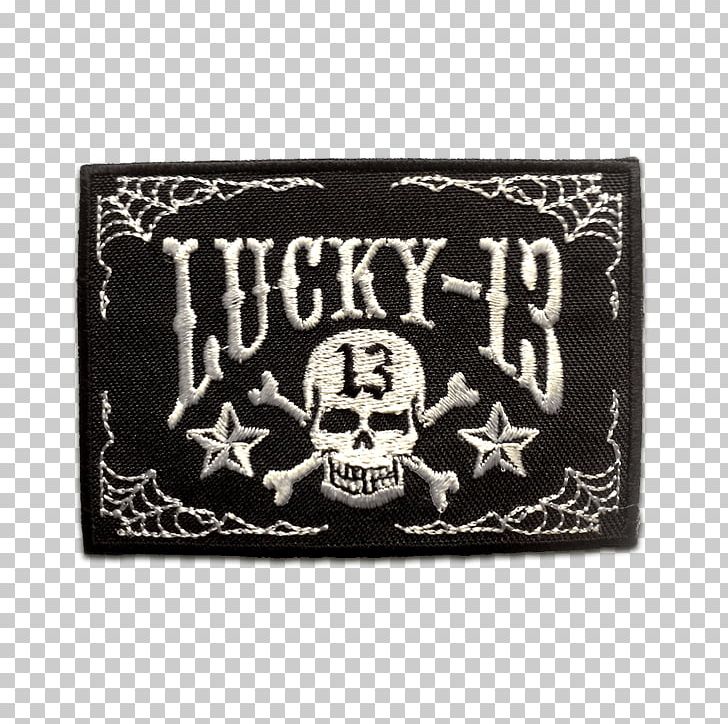 T-shirt Embroidered Patch Iron-on Lucky 13 Clothing PNG, Clipart, Black, Brand, Clothing, Emblem, Embroidered Patch Free PNG Download