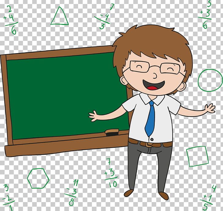happy teacher cartoon